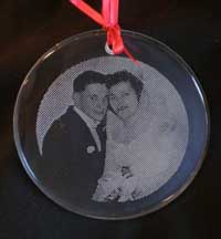 Photo etched ornament